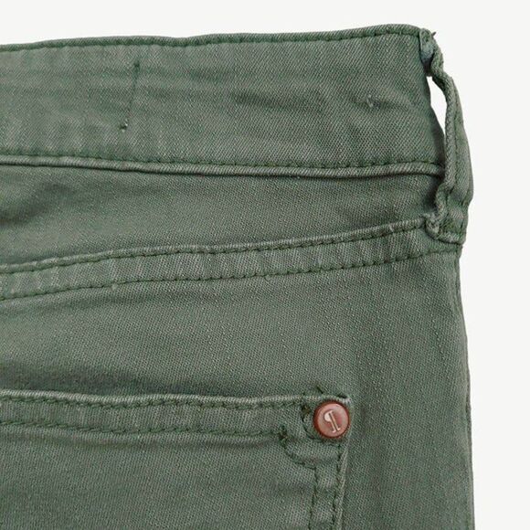 Anthropologie Pilcro Womens Jeans 25 Green Fit Ankle Slim Straight Stretch Denim - Picture 8 of 11